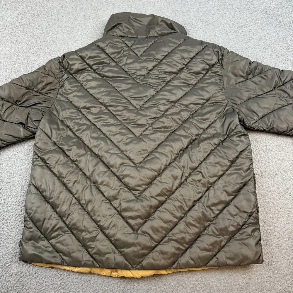Scotch & Soda Jacket Mens Large Quilted Puffer Reversible Snap Front Modern - Picture 7 of 10